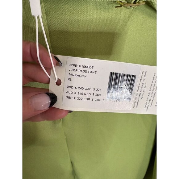 NWT P.E Nation Jump Pass Trouser Pant Green Tarragon-sz XL - Picture 9 of 12
